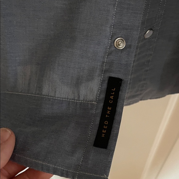 Howler Brothers Gray Shirt with Orange Embroidery - Picture 7 of 9